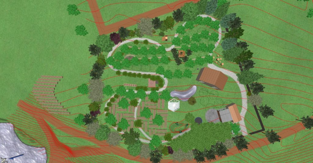 plan de sus -grădina Teremok, tipare și modele